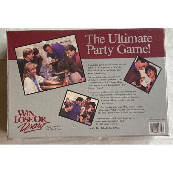 Win Lose or Draw Board Game by Milton Bradley MB 1988 Party Game New & Sealed - Picture 4 of 8